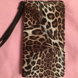 Cheetah wristlet
